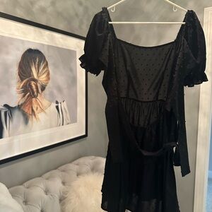 Elegant Black Sheer Dress